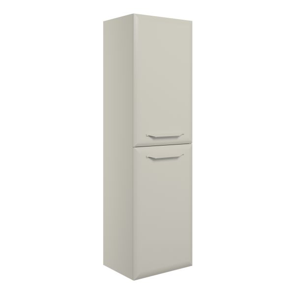Tregaron 400mm Wall Hung 2 Door Midi Boy Unit - Matt Latte
