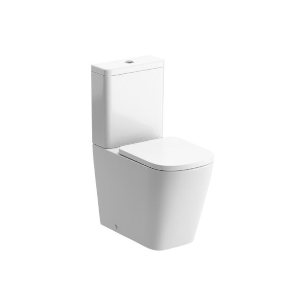 Viviana Rimless Close Coupled Fully Shrouded Short Projection WC & Soft Close Seat