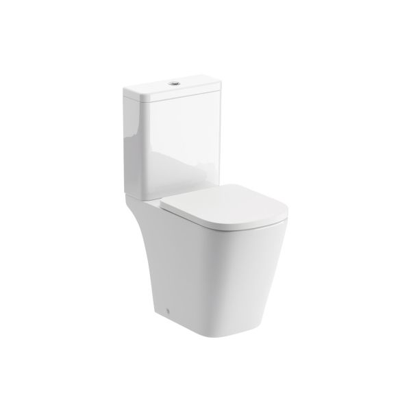 Viviana Rimless Close Coupled Open Back Short Projection WC & Soft Close Seat