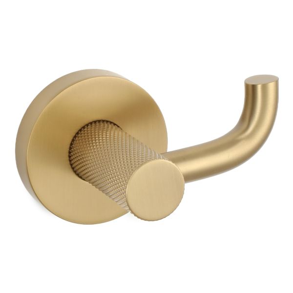 Volos Robe Hook - Brushed Brass