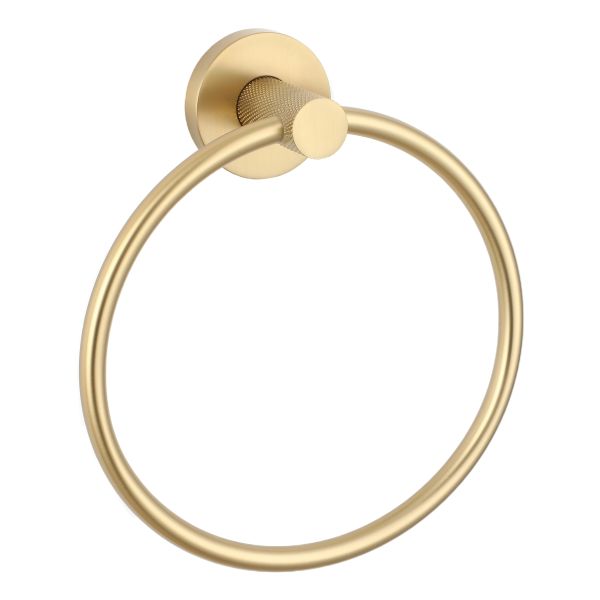 Volos Towel Ring - Brushed Brass