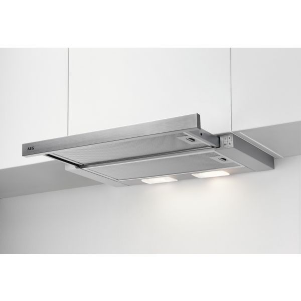 AEG DPB3632S 60cm Telescopic Hood - Silver