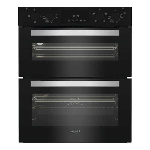 Hotpoint DUH 10D B Built Under Double Electric Oven - Black
