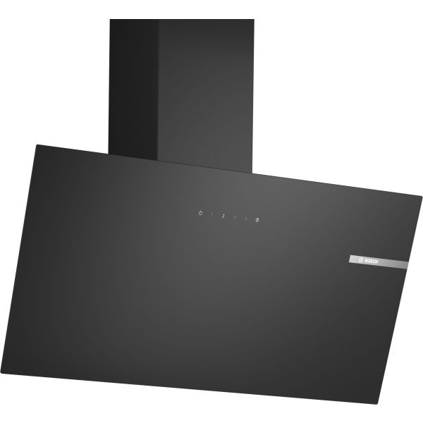 Bosch Series 2 DWK85DK60B 80cm Chimney Hood - Black Glass