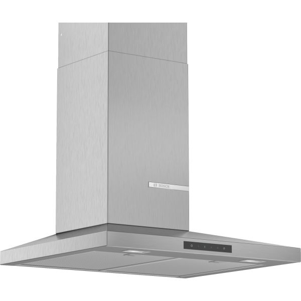 Bosch Series 4 DWQ66DM50B 60cm Slim Pyramid Chimney Hood - Brushed Steel