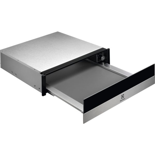 Electrolux EBD4X 14cm Warming Drawer - Black Glass & St/Steel