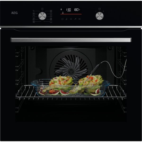 AEG GA5PB501AB Single Pyrolytic Oven w/Steam - Black
