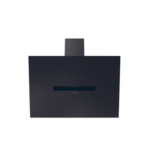 Haier HADG9CBS4BWIFI 90cm Chimney Hood - Black Glass
