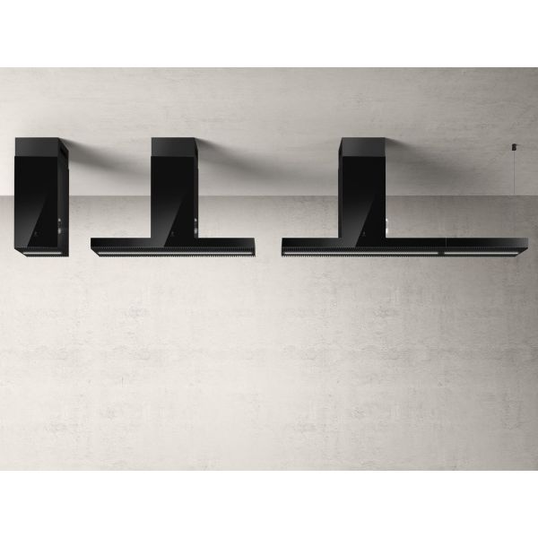 Elica Haiku 120cm Island Hood - Black