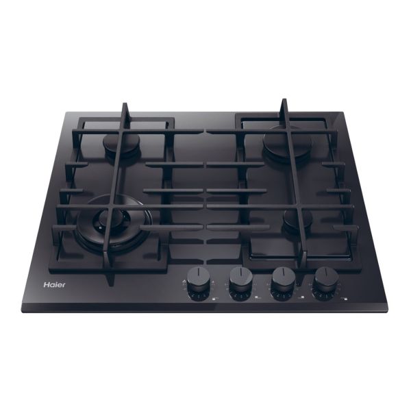 Haier HAVG6BF4TBPB 60cm Gas on Glass Hob - Black