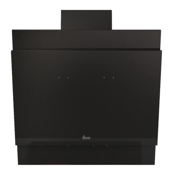 Hoover HDG6DCH3BWIFI 60cm Angled Chimney Hood - Black Glass