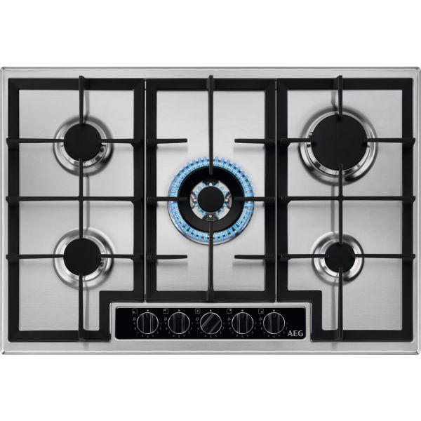 AEG HGB75420YM 75cm Gas Hob - St/Steel