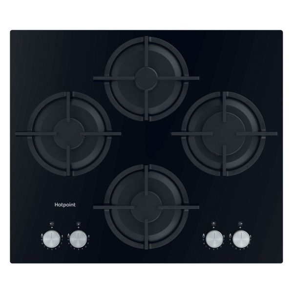 Hotpoint HGS 61S BK 60cm Gas on Glass Hob - Black