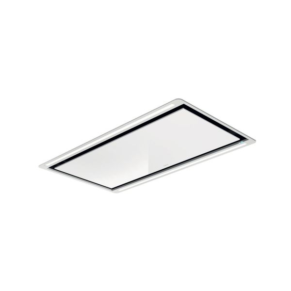 Elica HiLight Glass H30 100cm Ceiling Hood (30cm High) - White Glass