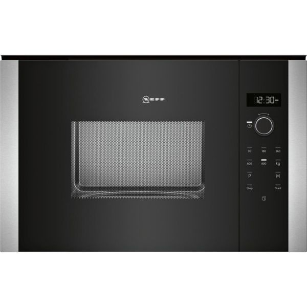Neff N50 HLAWD23N0B B/I 800W Microwave - Black w/Steel Trim
