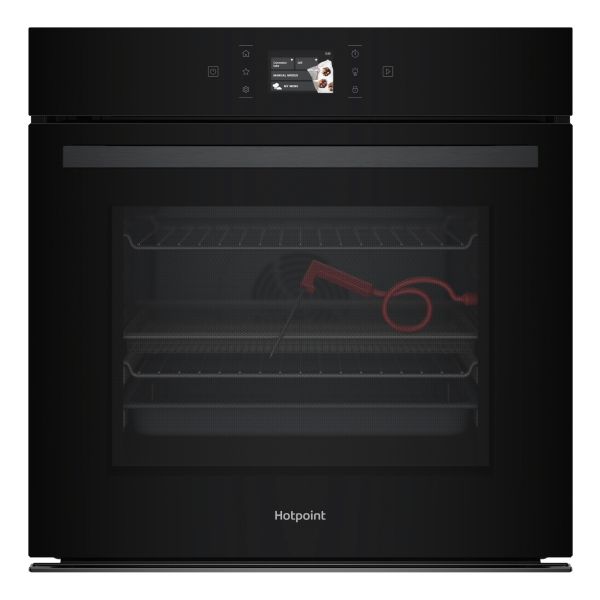 Hotpoint Class 9 HOI98FPT2SBUK Single Pyrolytic Oven - Black