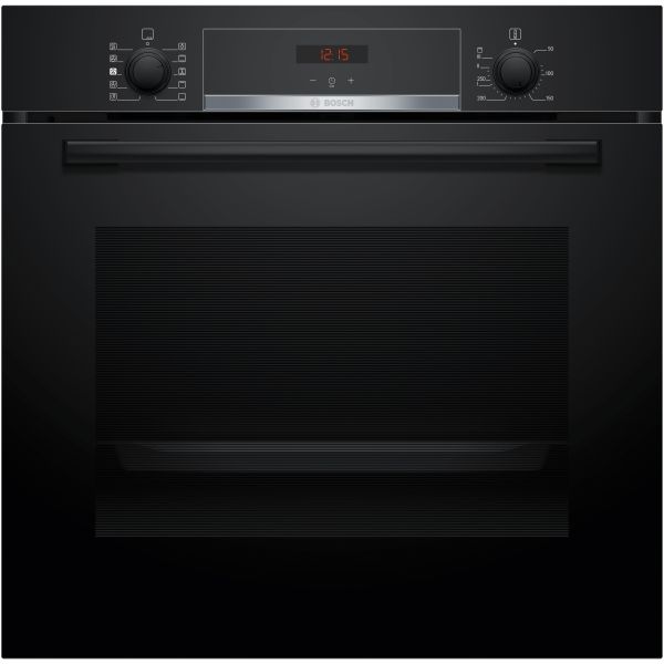 Bosch Series 4 HQA534BB3B Single Electric Oven w/Added Steam - Black