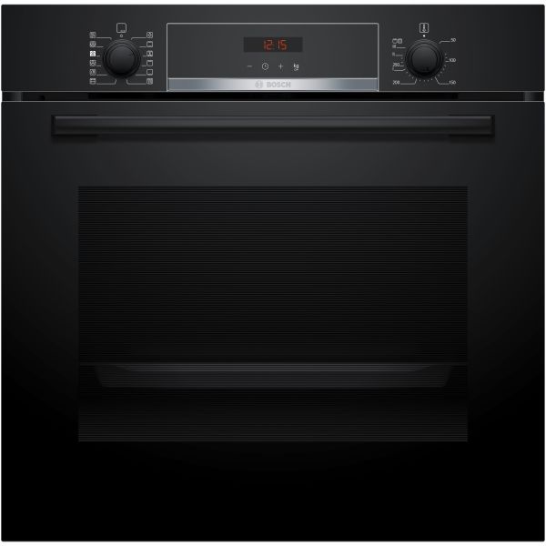 Bosch Series 4 HQA574BB3B Single Pyrolytic Oven w/Added Steam - Black