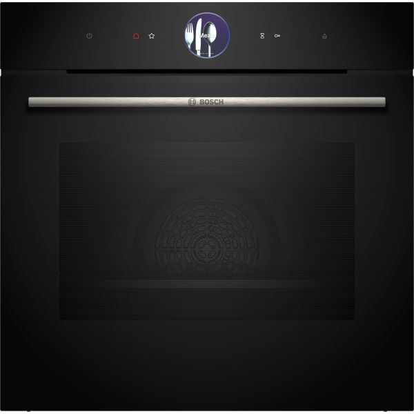 Bosch Series 8 HRG7764B1B Single Pyrolytic Oven w/Added Steam - Black