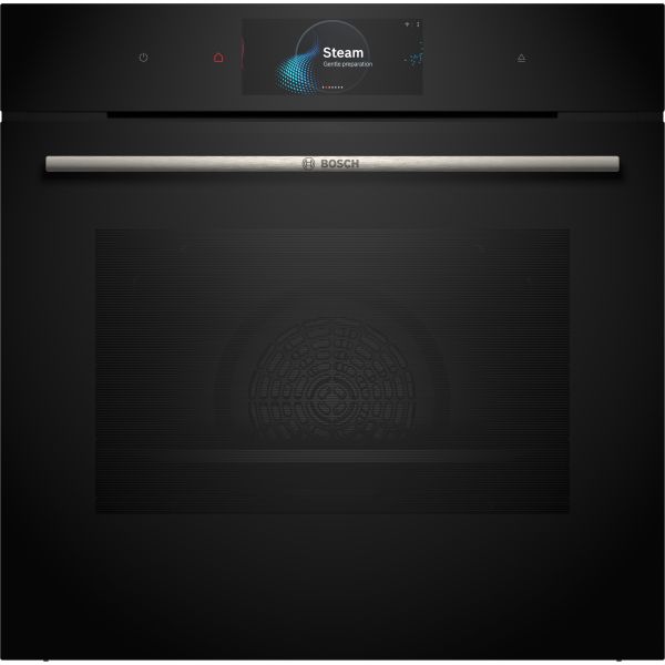 Bosch Series 8 HSG7584B1 Single Electric Oven w/Steam - Black