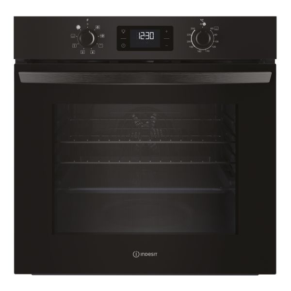 Indesit IO 253 B UK Single Electric Oven - Black