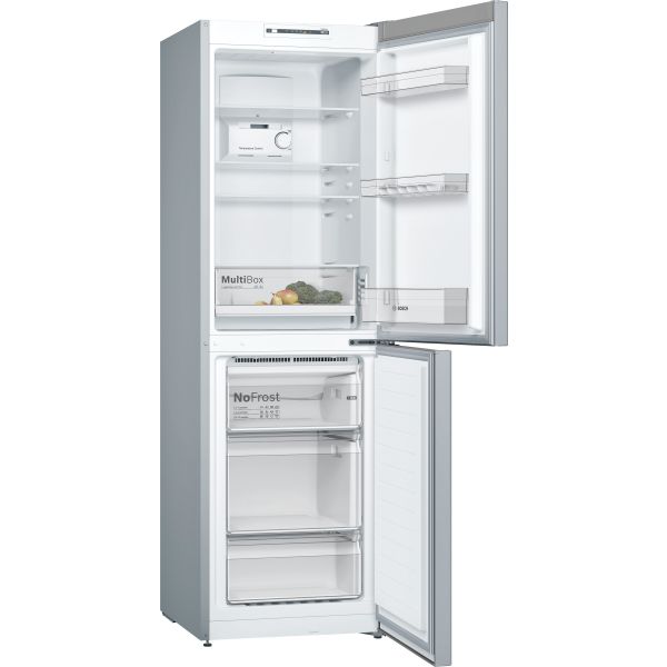 Bosch Series 2 KGN34NLEAG F/S No Frost 50/50 Fridge Freezer - St/Steel