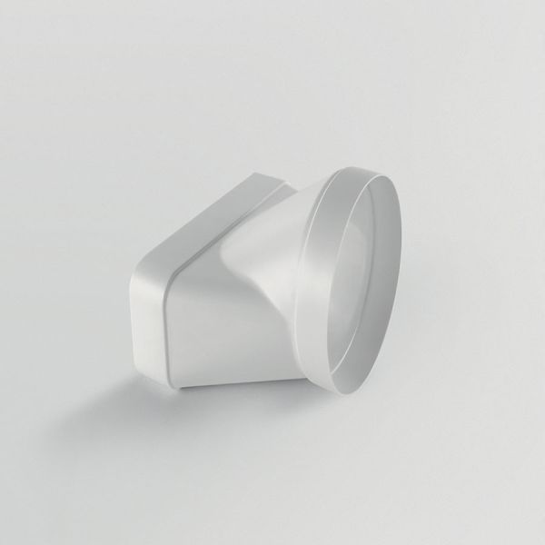 Elica 222x89mm Round-to-Rectangular Horizontal Fitting