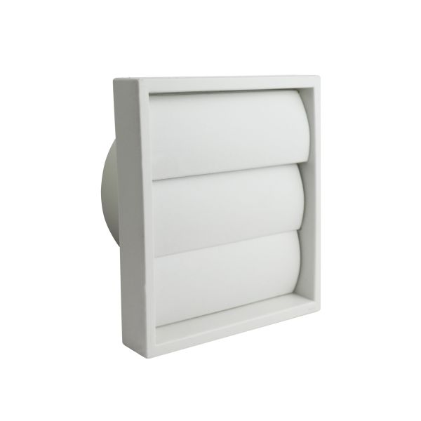Manrose 100mm Gravity Shutter Grille - White