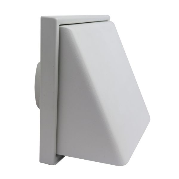 Manrose 125mm Weather Proof Cowled Wall Outlet - White