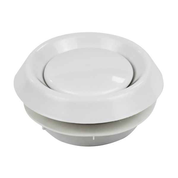 Manrose 125mm Duct Valves with Spring Connection - White