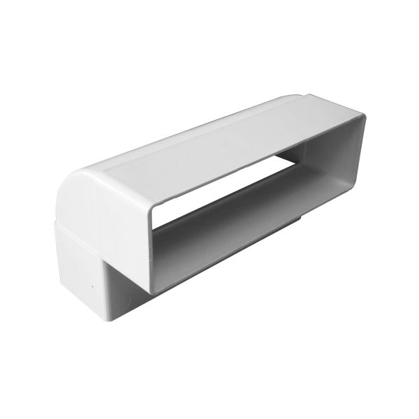 Manrose 220 x 90mm Rectangular Vertical 90° Bend - White