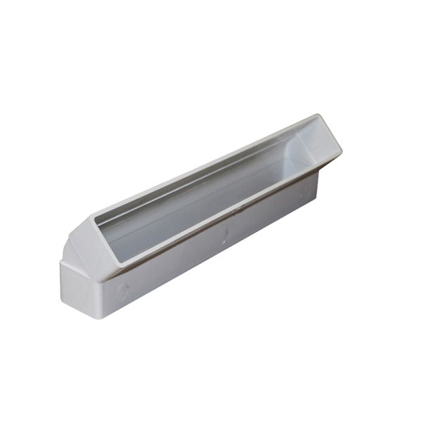 Manrose 220 x 90mm Rectangular Vertical 45° Bend - White