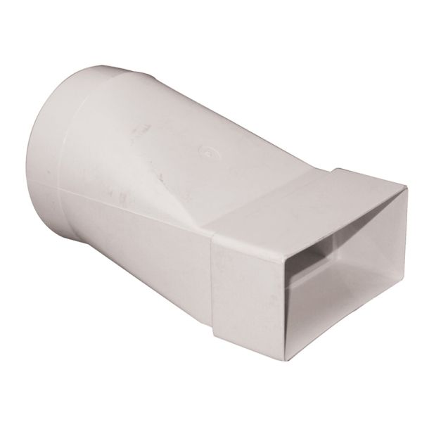 Manrose 150mm to 220 x 90mm Round to Rectangular Adaptor - White