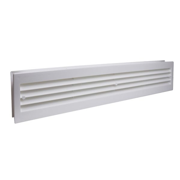 Manrose 204 x 60mm Slimline Airbrick Horizontal Louvre - White