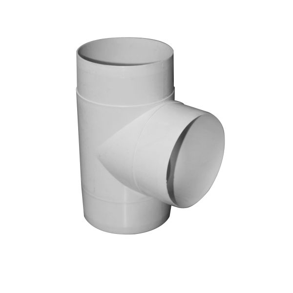 Manrose 120mm Round T-Piece Connector - White