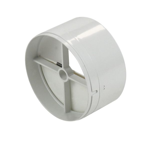 Manrose 100mm In-Line Backdraught Shutter - White