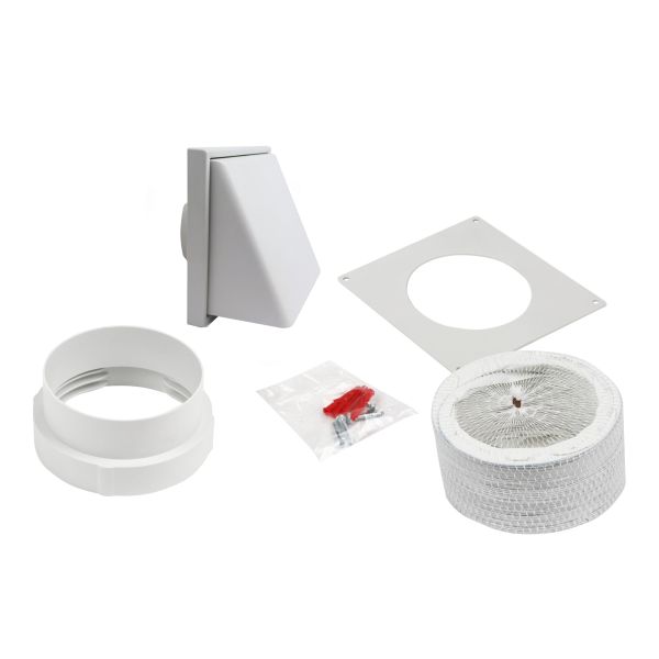 Manrose 100mm Round Cowl Kit (1m) - White