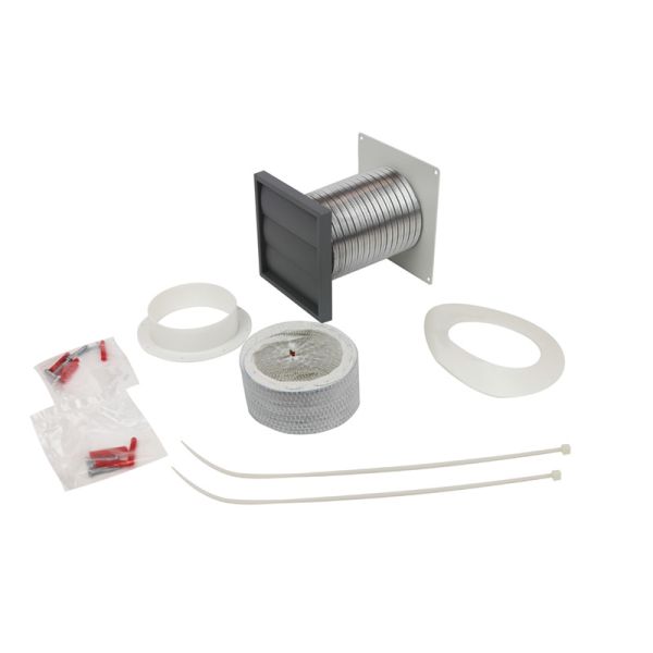 Manrose 100mm Round Tumble Dryer Kit - Grey