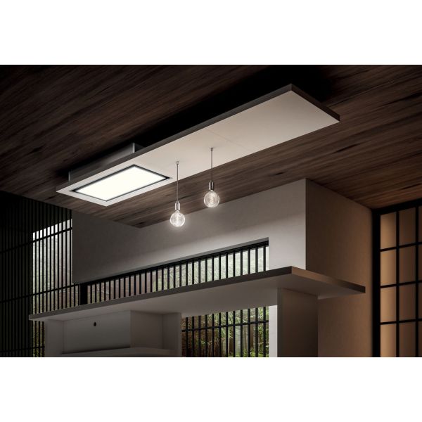 Elica Lullaby@ 120cm Ceiling Hood (Ducting) - White Wood