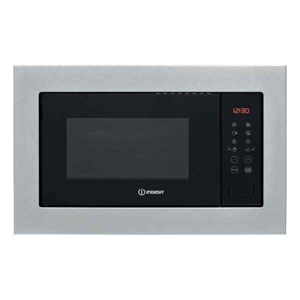 Indesit MWI 125 GX UK B/I 900W Microwave & Grill - St/Steel