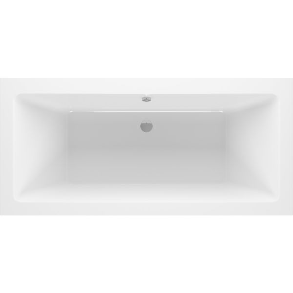 Zurich Square Double End 1700x750x550mm 0TH Bath w/Legs