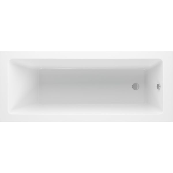 Zurich Square Single End 1800x800x550mm 0TH Bath w/Legs