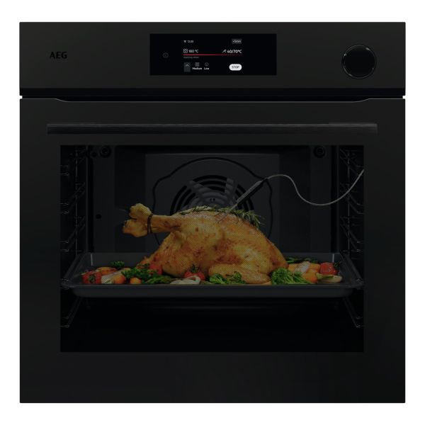 AEG NBR7P731ST Single Pyrolytic Oven w/Steam - Matt Black
