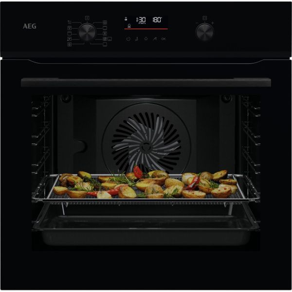 AEG NBS6P521AB Single Pyrolytic Oven - Black