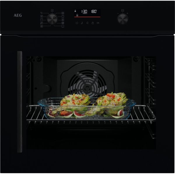 AEG NBU5P401RB Single Pyrolytic Oven (RHH) - Black