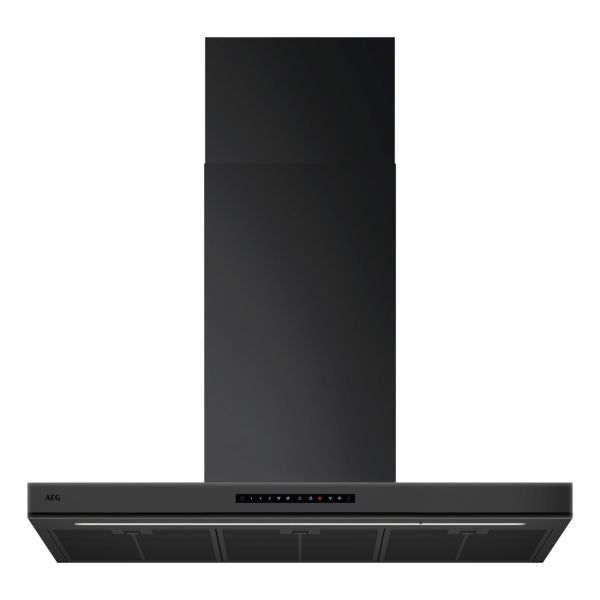 AEG NDB9791AT 90cm Flat Box Chimney Hood - Matt Black