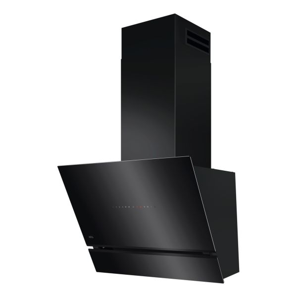 AEG NDV8761CB 60cm Angled Chimney Hood - Black