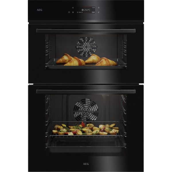 AEG NPE7C61B Double Electric Oven - Black
