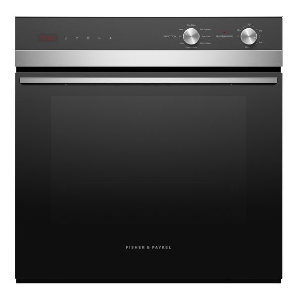 Fisher & Paykel Series 5 OB60SC7CEX3 7 Function Single Electric Oven - Black & St/Steel