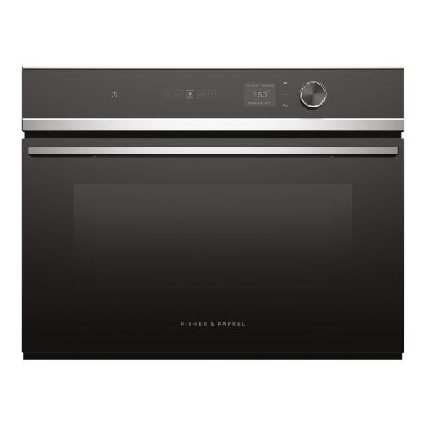 Fisher & Paykel Series 7 OM60NDLX1 B/I 900W Combination Microwave - Black & St/Steel